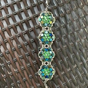 Gorgeous handcrafted Czech Republic glass bead bracelet.